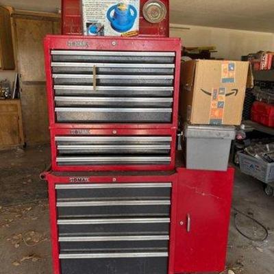 #1532 • Homak Tool Box Full of Tools
