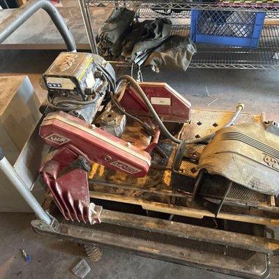 Sale Photo Thumbnail #103: #2102 • MK 100 Wet Saw with Push Cart
