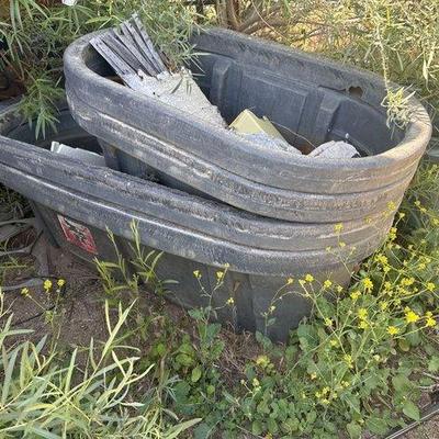 Sale Photo Thumbnail #167: #5004 • 4 Plastic Oval Troughs
