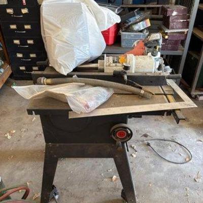 #1534 • Saw Table, Air Powered Pump, Funnels & More
