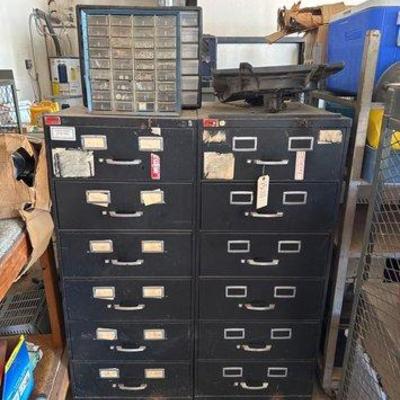#1518 • (2) Cabinets Full of Screws, Nails, Nuts & Bolts
