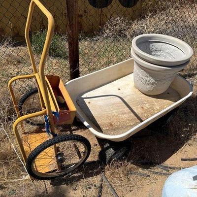 Sale Photo Thumbnail #108: #2500 • Vigoro Wagon, Dolly, 2 Pots
