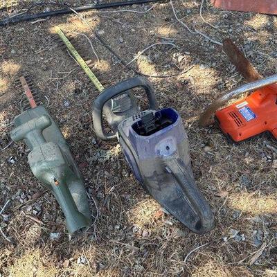 Sale Photo Thumbnail #111: #2506 • 2 Hedge Trimmers, Electric Chain Saw
