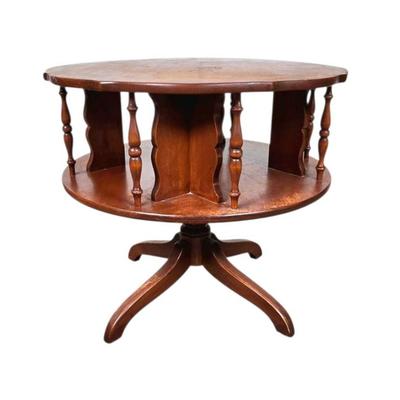 Lot #22 Vintage Mid Century Book Drum End Table