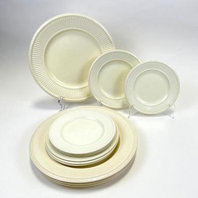 Lot #28 Wedgwood of Etruria & Barlaston "Edme" Dinnerware - Dinner Plates, Bread Plates, Dessert Plates (12pcs)