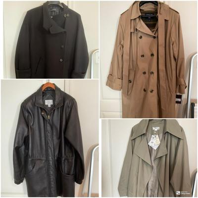 Women’s L-XXL Coats London Fog, Zara, Mango, Worthington Leather