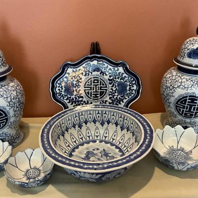 Blue And White Bombay Company Decor 