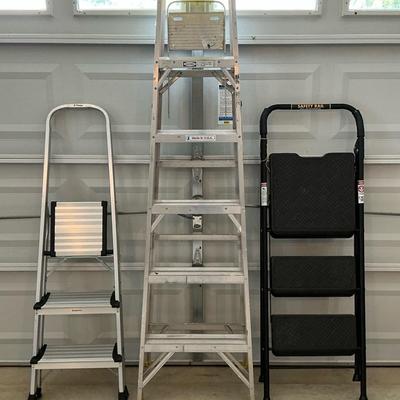 Werner 6 Ft Ladder + Two Step Ladders 