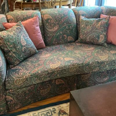 Ralph Lauren-esque Paisley Sofa 