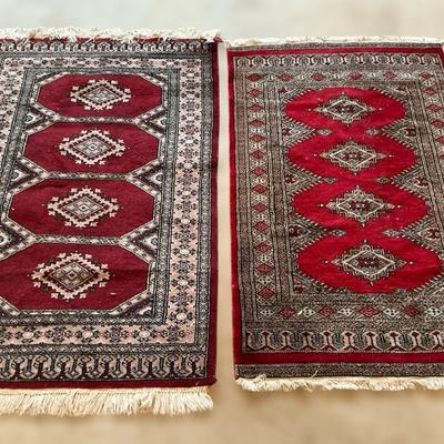 Two Small Wool Area Rugs (50 x 32)