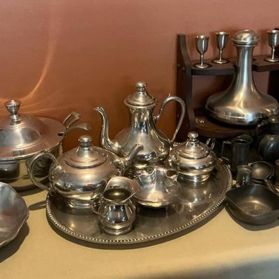 Large Pewter Lot Including Wilton Armetal, Jostens And More 