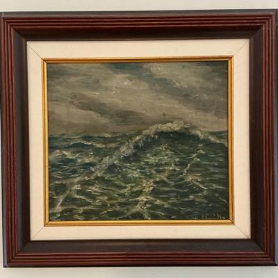 Signed Ocean Painting