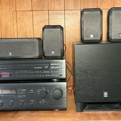 Yamaha CD Player, Stereo Receiver, & Speakers