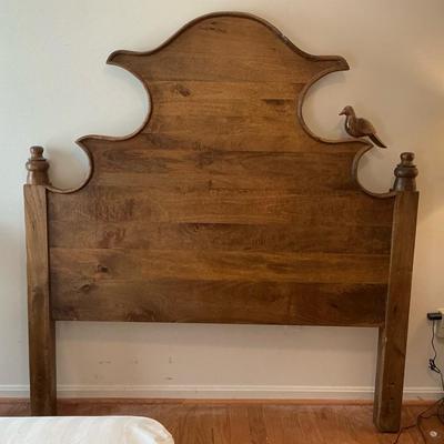 Ballard Design Claudette Wood Bird Accent Queen Headboard