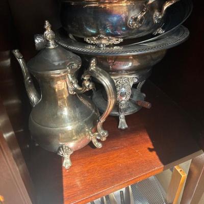 Silver plated tea set 
