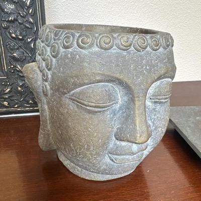 Cement Buddha head
