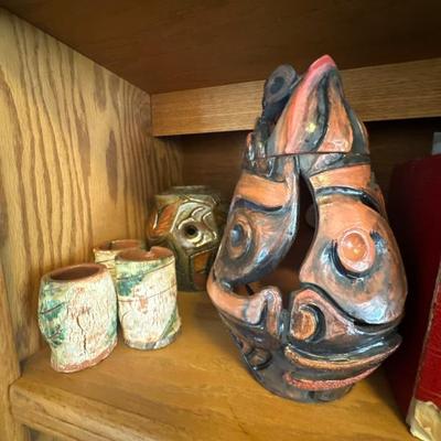 Clay pottery collection