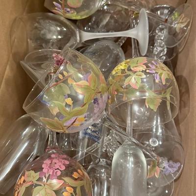 Painted Wine Glasses