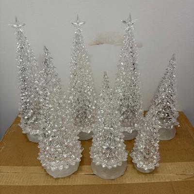 Glass Crystal Christmas Trees Decor