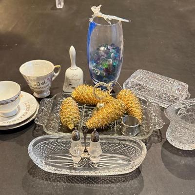 Glass Pine Cones And Glassware