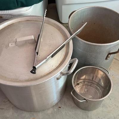 Vintage Mirror Corp 22 Quart Aluminum Stock Pot With Lid
