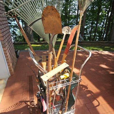 Tool Rack With Various Tools