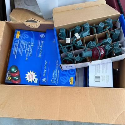 Assorted Box Of Christmas Lights