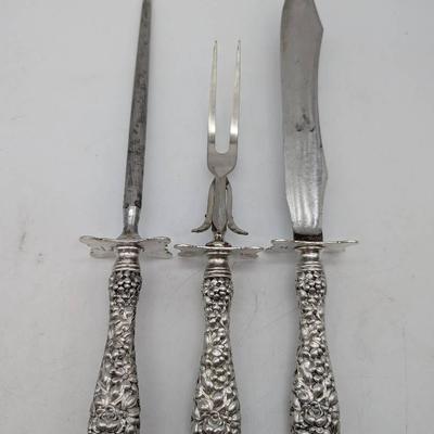 Stieff Rose 3 Piece Carving Set