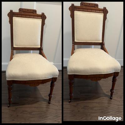 Pair Of Antique Eastlake Side Chairs