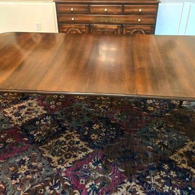Vintage Hitchcock Dining Table 2 Leaves 