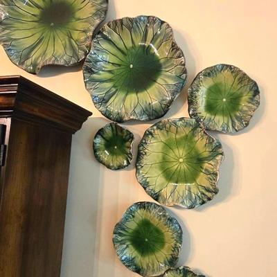 Pottery Leaves Wall Art Ensemble