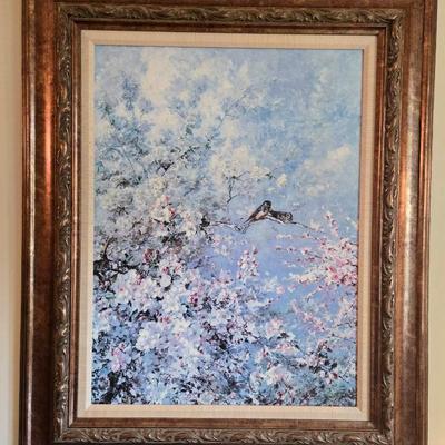 4 Framed Bird Art Prints 