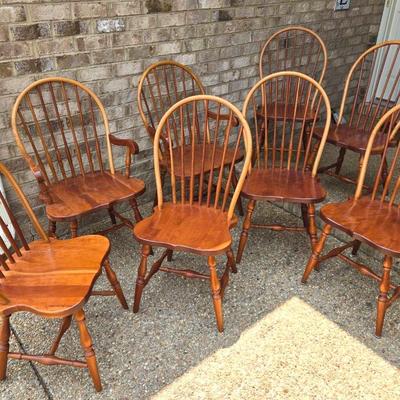 8 Vintage Tom Seely Furniture Dining Chairs 