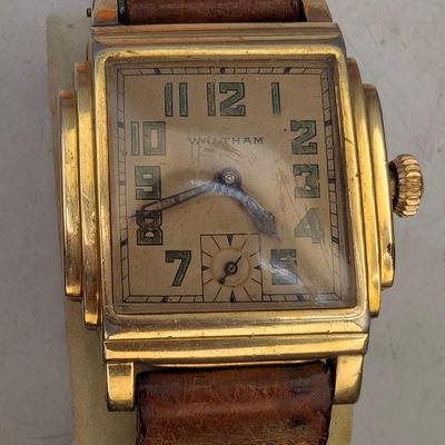 1920's Waltham 14K Gold Filled Art Deco Watch