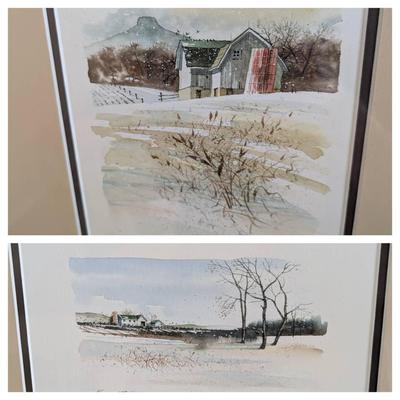 2 Kenneth Hobson Signed Watercolors 