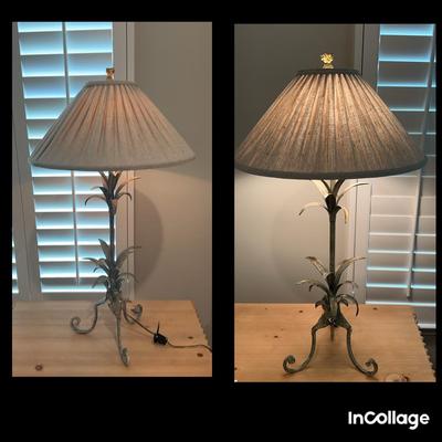 Pair Of Pineapple Table Lamps