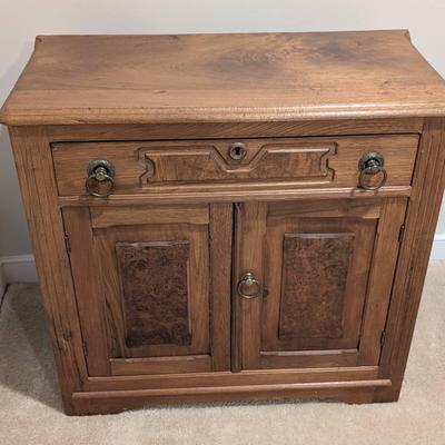 Antique Victorian Walnut Wash Stand