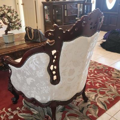 AVAILABLE NOW FOR PRESALE - 4 Piece Matching 1950s Walnut Rococo (Louis XVI) Living Room Sofa Set Made In Italy, sold separately, great...