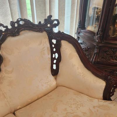 AVAILABLE NOW FOR PRESALE - 4 Piece Matching 1950s Walnut Rococo (Louis XVI) Living Room Sofa Set Made In Italy, sold separately, great...