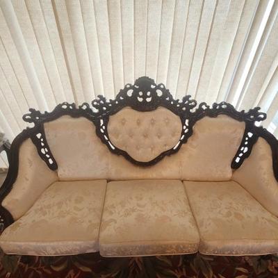 AVAILABLE NOW FOR PRESALE - 4 Piece Matching 1950s Walnut Rococo (Louis XVI) Living Room Sofa Set Made In Italy, sold separately, great...