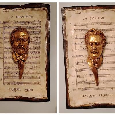 Opera Composer Wall Plaques 