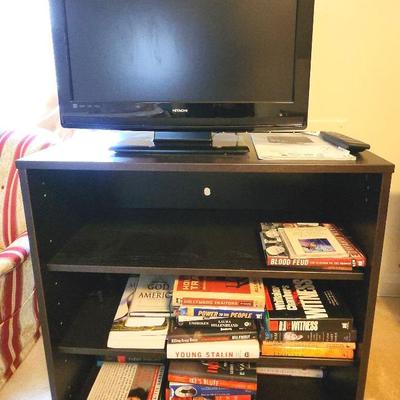 Hitachi TV - DVD Player, TV Stand/ Books/CDs