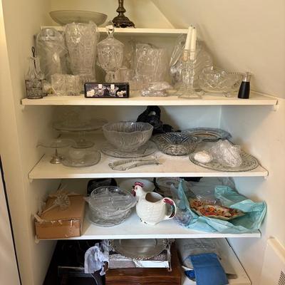 Large Storage Haul Of Dining Room/Serving Items (Mystery) 