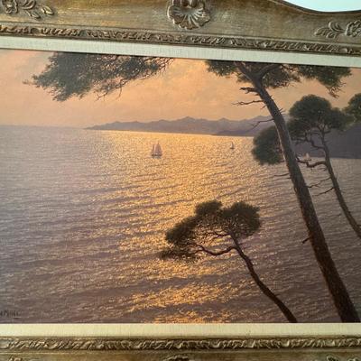 Sunset Painting Johannes Van Der Meide