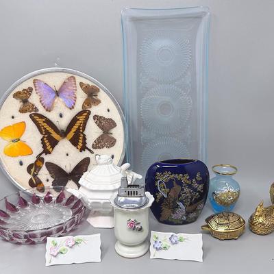 Various Collectibles,  Featuring Vintage Butterfly Taxidermy 