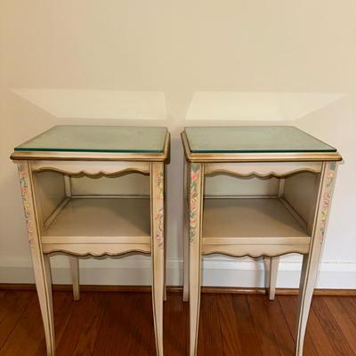 Pair of Painted Bedside Tables