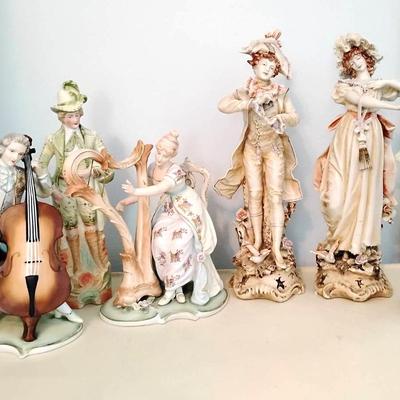 Vintage French Rococo Style Figurine Couples 