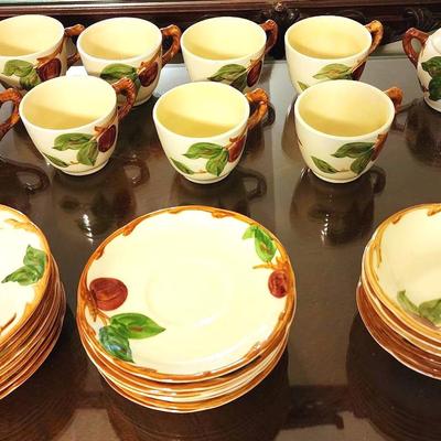 Franscian Apple Pattern China Set - Handpainted