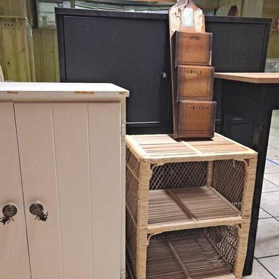 Furniture For Storage:  IKEA Cabinet; Vintage Wooden Cabinet; and More