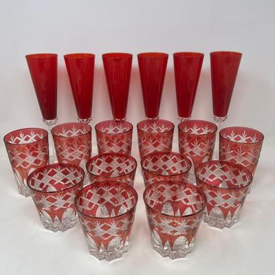 Vintage Red Barware ft. "Cut to Clear"